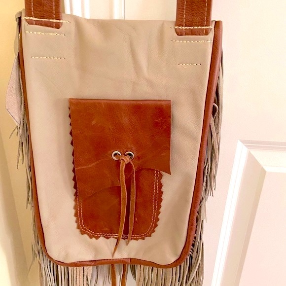 Leather Bag Native American Handcrafted 
Kokopelli Design New - Picture 9 of 11